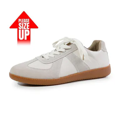 EVELLYHOOTD Men's Army Training Shoes Lace Up Casual Trainers Breathable Lightweight Non-Slip Sneakers Comfortable Running Style Shoes【Size Runs Small】