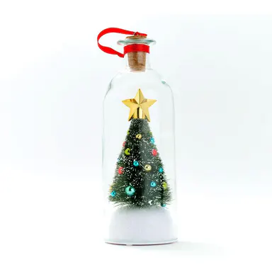 Mr. Christmas 8\" Recordable Christmas Tree Message In A Bottle