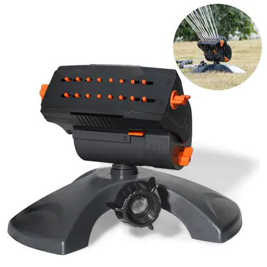 Diivoo Automatic Garden Water Sprinklers Lawn Irrigation System with Heavy Base, Adjustable Width, Rangeand Flow Rate Outdoor Spray FathersDayGift
