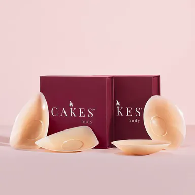 Day to Night Bundle - sticky CAKES circles + sticky CAKES triangles set - The "sticky not icky" triangle nipple covers designed for deep vees and swim