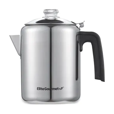 Elite Gourmet 8-Cup Classic Stovetop Coffee Per colator