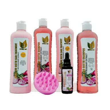 Natural Sant - 2 Onion, Rosemary and Biotin sets + Onionvital Serum KIT + FREE SCALP MASSAGER