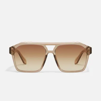 QUAY - SOUNDCHECK Tinted Lens Glasses Rectangular Sunglasses retro aviator modern update