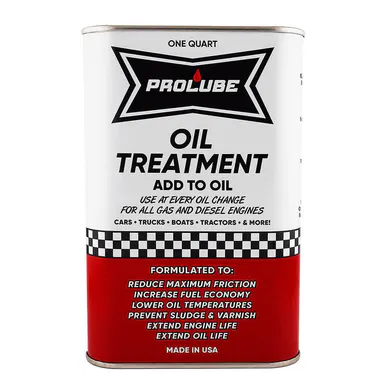 Prolube Oil Treatment - Reduces Friction & Increases Fuel Economy - Made in USA - For Racing Cars Trucks Boats Semis