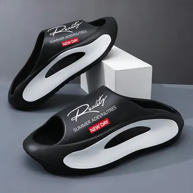 Unisex Minimalist Slip-On EVA Clogs Mules - Synthetic Cushioned Little Kid & Adult Home Shoes, Water Resistant Non-Slip Thick Sole Ankle-Free Graphic Footwear for Pool-Beach, TikTok Shop Back to School