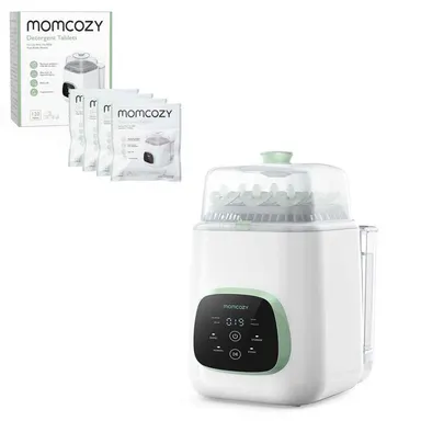 Momcozy KleanPal Pro Baby Bottle Washer & Momcozy Official Washing Block for Momcozy KleanPal Pro Baby Bottle Washer, 120 Tablets-B