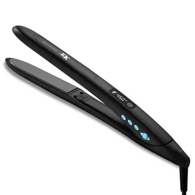 BIO IONIC OFFICIAL: 10X Styling Iron - Curved Shape Hair Styler Sonic Vibrating Plates For Sleek Straight Styles Or Waves, Prevents Frizz & Adds Shine, with Adjustable Heat & Quick Heat-Up, Auto Shut-off, Memory Setting, For All Hair Types