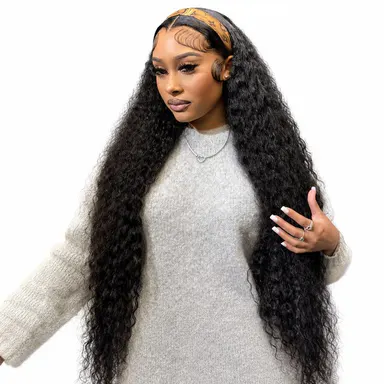 [2026 Free Upgrade] 200% Density 13x6 Wear and Go Glueless Deep Curly Wigs Human Hair Pre Plucked Pre Cut Upgrade Ear-to-Ear Frontal Deep Curly Wigs for Women 180% Density Glueless Drawstring Wig with Tapes