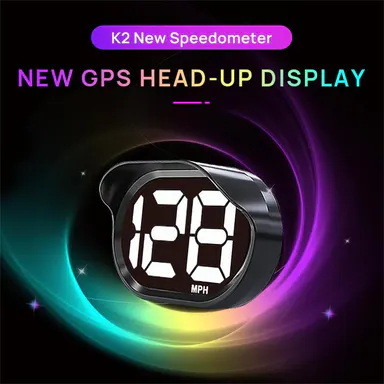 KUOWEIHUD GPS LCD Digital Speedometer - USB Plug-and-Play Car Gadget, GPS Odometer HUD, Dashboard Auto Accessory for Cars, Trucks, SUVs, Auto Accessories, Accessories For Car