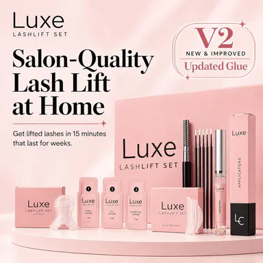 Luxe Lash Lift Kit at Home - Cosmetic Beauty Products Eyelash Curler, Eyelash Perm, for Make Up Use,back to school