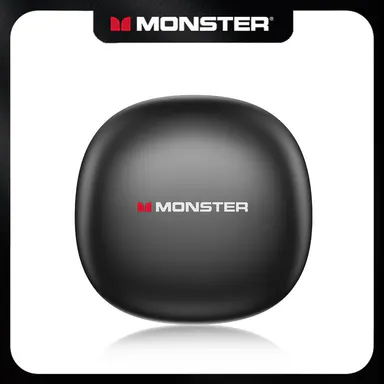 Monster Smart Wireless Bluetooth 6.0 Earbuds - 0-Gravity Titanium Ear-Hook, Noise Cancelling, 145H Playtime, Light Weight Audio Electronic Headphones, Waterproof & Sweatproof Smart Wireless Headset for Gym, Gift Ideas