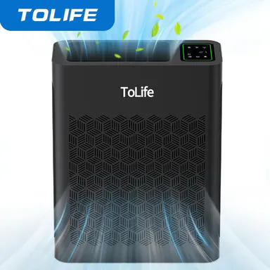 ToLife NEW TZ-K2 Air Purifier for Large Rooms (up to 1095 Ft²). PM 2.5 Display, Auto Mode, Timer, HEPA Filter—removes smoke, pollen, and pet dander!