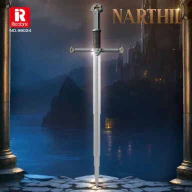 BUILDIFY Narthil 99024 Sword Building Set Collectible Anime Style Cosplay Toy 521 Pieces for Adults Boys Girls 14+ Home Office Decor Ideal Gift Display - Model