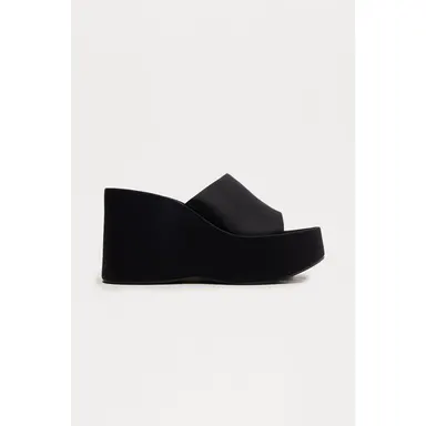 Ulani Platform Wedges - Black