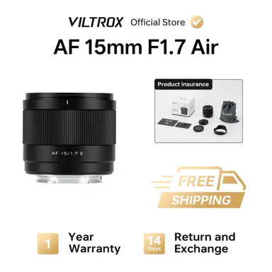 Viltrox AF 15mm F1.7 Air E High Definition Camera Lens - 58mm Wide Angle, 84.9° Field of View, STM Autofocus, Compact, Metal Mount, Plastic Components, Manufacturer Warranty for Mobile Creators & Professionals (Camera Lenses Signature)