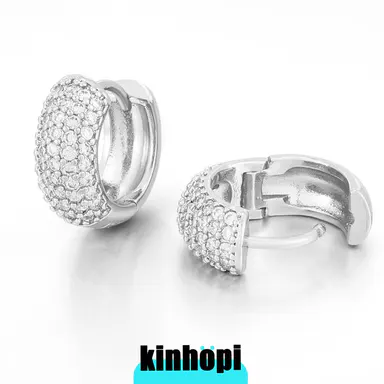 KINHOPI Gold Big Hoop Earrings for Big Ear Men Cartilage Huggie Simple Clean Lightweight Gift Gold Plated Hoop men's accessories