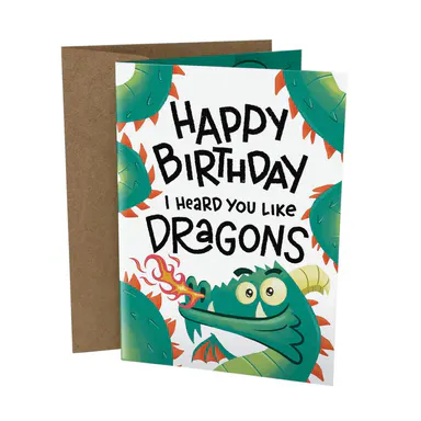Hilarious Birthday Cards - Birthday Cards for Friends - 5x7 Inch Individual Greeting Card with Kraft Envelope
