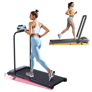 3-in-1 Foldable Under Desk Walking Treadmill Mat - Home Workout Exercise Machine with Handles, Remote Control, LED Screen, 350 lbs Capacity, Portable Lightweight Home Gym Equipment,summerwins,dorm essentials,home decor