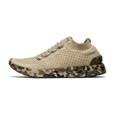 NOBULL Women's Allday Knit Shoe in Beige Camo - Everyday Walking Sneaker, Comfortable Slip-On Shoe, Casual Trainer