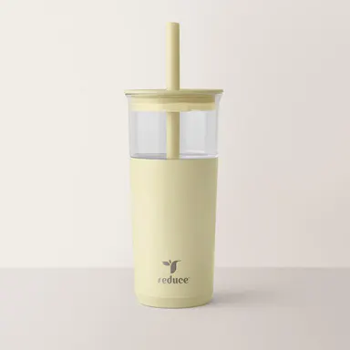 Reduce Aspen 20oz Insulated Glass Tumbler - Reusable, Aesthetic and Functional, Modern Cold Drink Cup for Daily Use, Iced Coffee, Boba Lovers