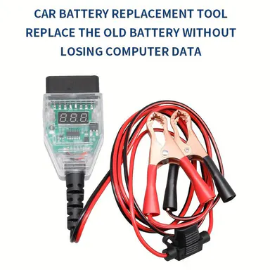 Car Battery Replacement & Repair Tool - OBD Compatible Car Tools, Delivers Continuous Power Supply, No Losing Computer Data, Replaces Old Battery, Preserves Original Vehicle Data