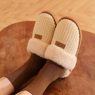 [New-arrival flash sale] OOW Global Women's Cozy House Slippers Memory Foam Soft Warm Fuzzy Slippers Women Home Womens Slipper Shoes for Indoor Back to School