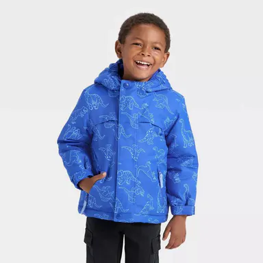 Cat & Jack Toddler Boys' 3-in-1 Regular Fit Zip-Up Snowplay Coat, Hooded, Zipper Closure, Adjustable Banded Cuffs, Toddler Jacket, Kids Clothing Boys Winter Toddler Clothes
