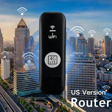 JOYTUTUS Slim 4G LTE Mobile Wireless WiFi Hotspot Router, 150Mbps Unlocked Portable Car Accessory USB Modem Dongle for Desktops, Notebooks, TVs (Requires Separate Data-Only SIM Card, Black, Tools and Gadgets Compatible),car accessories