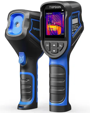 TOPDON TC004 Mini Thermal Camera, 15-Hour Battery, 240×240 TISR, 128×128 IR, -4°F~842°F, High/Low Temp Alerts, Handheld Infrared Imaging
