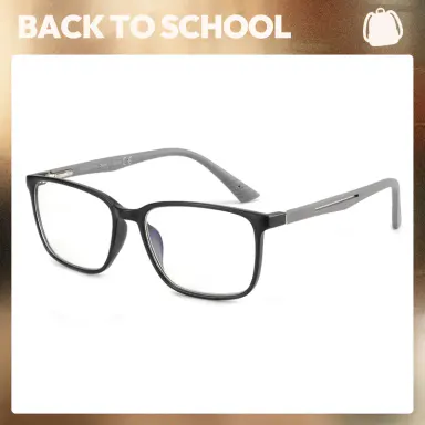 ZENOTTIC Daily Gaming Blue Light Glasses, Lightweight TR90 Frame with Spring Hinges,Fashion Rectangle Glasses, High Quality Adjustable Frame,Back to School Gift, Summer Wins