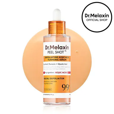 [Dr.melaxin Official] Peel Shot Kojic Acid Turmeric Serum 80ml For Dark Spot Care Exfoliaing Niacinamide Dead Skin Korean Skin Care for Even Skin Tone