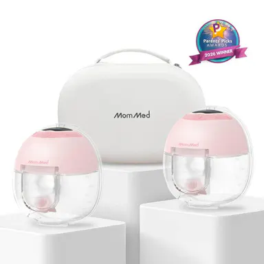 MomMed S33 Luma Built-In Night Light & Pain-Free Breast Pump For Night Pumping,Wearable Breast Pump, Electirc Portable Breast Pump, Breastfeeding Pump with 4 Modes & 9 Levels, 17/19/21mm Flange Inserts Babypump tiktokshopbacktoschool,back to school