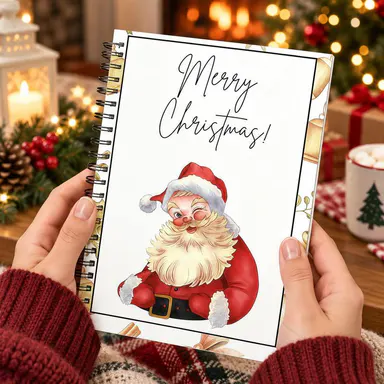 Christmas Gift Card Book, DIY Spiral-Bound Christmas Gift Card Holder Book, 5x7 Inch Colorful Design, Personalized Xmas Gifts for Family, Festive & Party Supplies