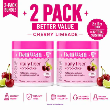 Cherry Gut Wellness Dietary Supplement Bundle with Electrolytes, Fiber, Collagen & Digestive Support