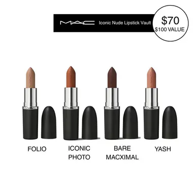 MAC Iconic Nude Lipstick Vault