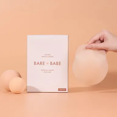 Bare Babe Gentle Contour Nipple Covers | Reusable Silicone Covers | Skin-Friendly | Waterproof Design for Everyday Wear | 5 Shades & Multiple Sizes