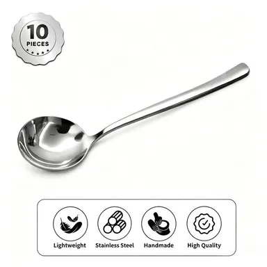 【AREL】Stainless Steel Spadle Set, Spoon & Ladle Hybrid, Cutlery, Tableware for Home, Kitchen & Dining