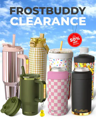 Frost Buddy Clearance - Various Stainless Steel Drinkware - Double Wall Vacuum Sealed Tumbler - Cold 12+ Hours - Hot 8+ Hours