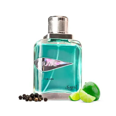 Rave Perfume for Men – Bergamot Pepper EDT 100 ml | Fresh Daily Wear Long-Lasting Fragrance