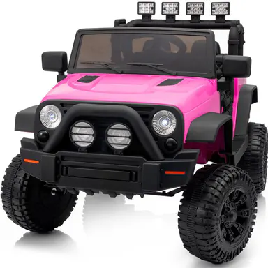Outfunny #backtoschool Kids Ride-On Electric Truck Toy - 24V Kids Toys Electric Ride-Ons w/ Remote Control, Bluetooth Audio, with Batteries, Ride On Wheels, Truck Look