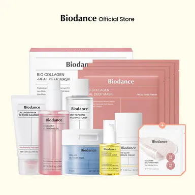 [Biodance Official] [Exclusive] Full Care Gift Kit for Your Radiant Skin | Soothing, Moisturizing, Dark Spot Correcting, 20% Niacinamide+Glutathione, Pore Tightening, Hydration