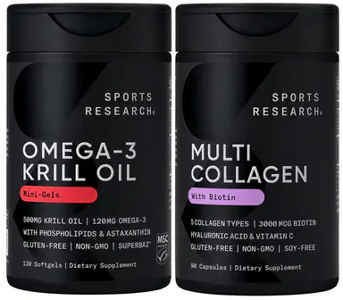 Multi Collagen w/Biotin + Krill Oil Bundle