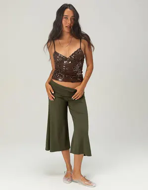 FULL TILT Womens Low Rise Gaucho Pants