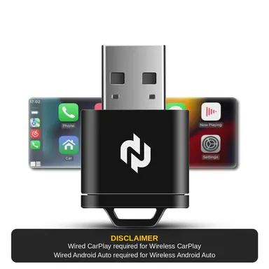 Wireless CarPlay & Android Auto Adapter - 2027 USB Type-C CarPlay Dongle Connectivity, Bluetooth, Plug & Play Car Accessories, Auto Accessories Interior, Converts Factory Wired to Wireless for Built-In Wired Systems, Ideal for Driving Commuters