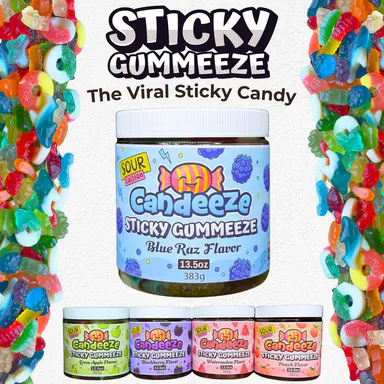 Candeeze's Sour Sticky Gummeeze (Extreme Flavor) The Viral Sour Candy