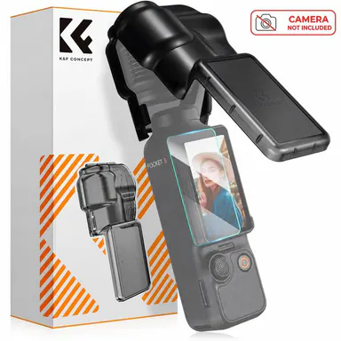 K&F Concept Protective Cover Case for DJI Osmo Pocket 3/XTRA Camera Stabilizer, Device Protection Accessories Including Gimbal Screen Protector, Lens Guard, Plastic Storage Case for Vlogging Equipment