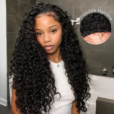 Celie Hair Summer Vibe Beach Curly Ready Go Half Wig Invisible Hairline 180% & 250% Density Glueless Human Hair Wigs Beginner Friendly Flip Over Wig Vacation Hair #TikTokShopBackToSchool