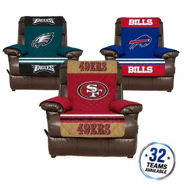 NFL Recliner Furniture Cover with Elastic Straps Protector Team Ideal Choice Reliable