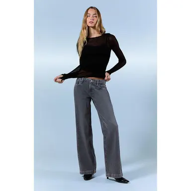 Pacsun Women's Casey Low Rise Baggy JeansÂ Gray
