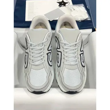 Women's B30 Low-Top Round-Toe Sports Shoes, Lace-Up Breathable Mesh Patchwork Footwear, All Seasons Fashion Casual Trainers